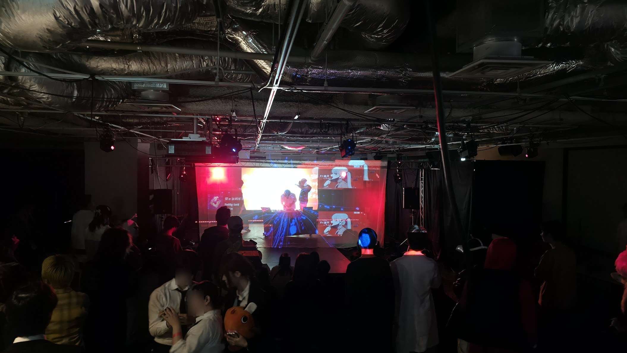 DHUハロウィンパーティー 前後二層投影VJ